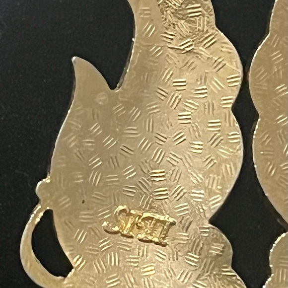 Vintage Cloisonné Butterfly Earrings - Picture 4 of 4